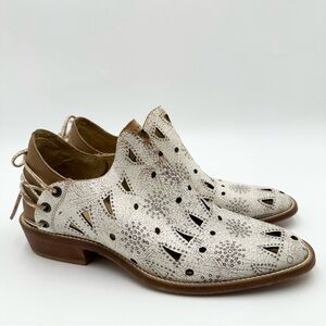 Anthropologie Musse & Cloud Coolise Western Bohemian Cutout Ankle Booties